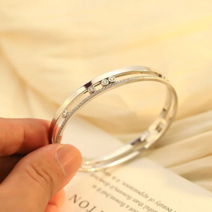 [Solara jewelry]Move Romane Diamond Bangle Bracelet