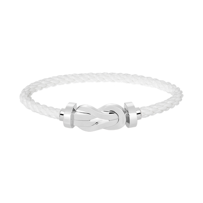 [Solara Jewelry]CHANCE LARGE 8 FIGURE BUCKLE NO DIAMOND BRACELET SILVER