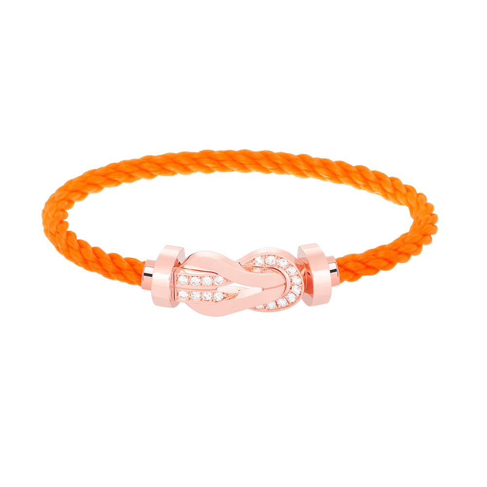 [Solara Jewelry]CHANCE LARGE 8 FIGURE BUCKLE HALF DIAMOND BRACELET ROSE GOLD