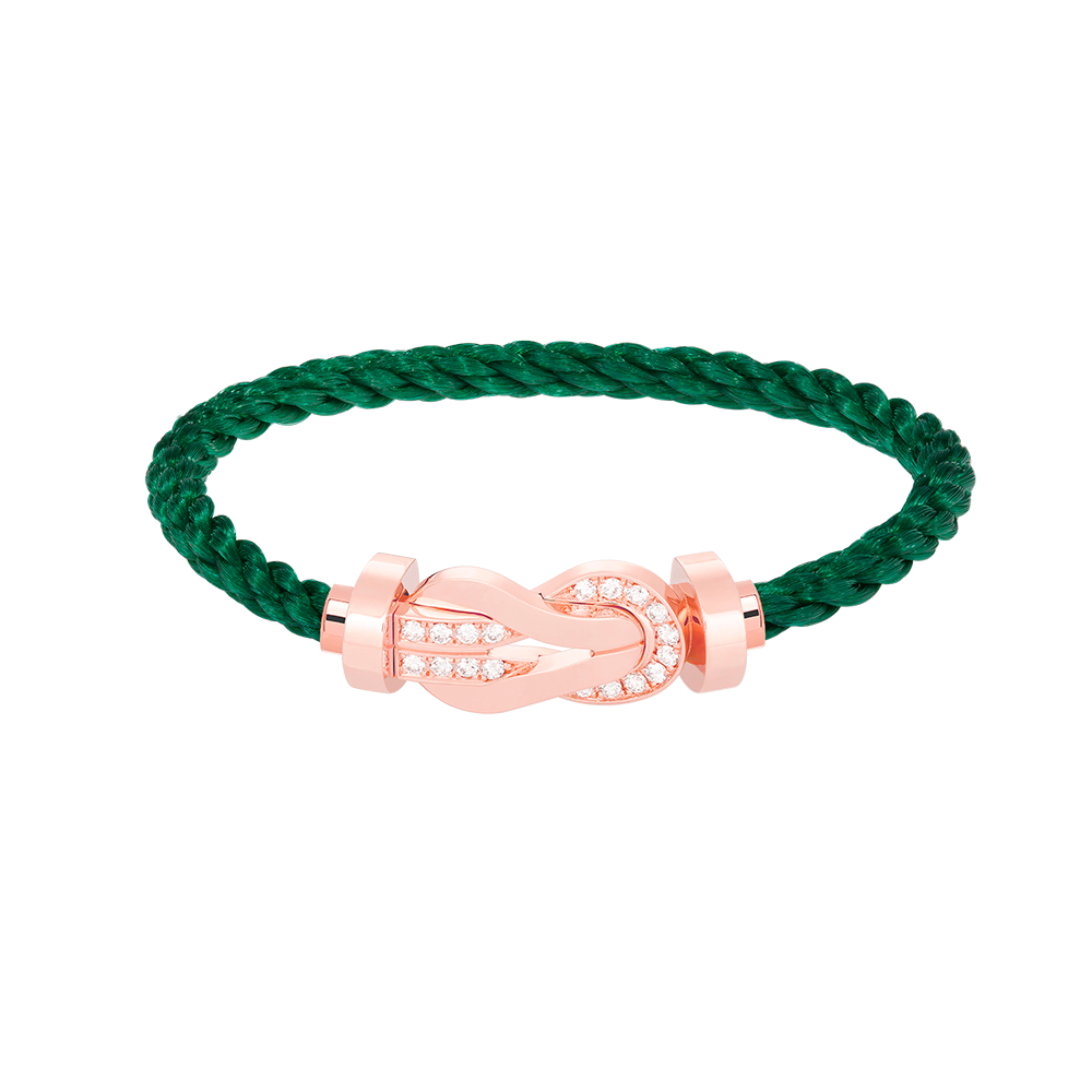 [Solara Jewelry]CHANCE LARGE 8 FIGURE BUCKLE HALF DIAMOND BRACELET ROSE GOLD