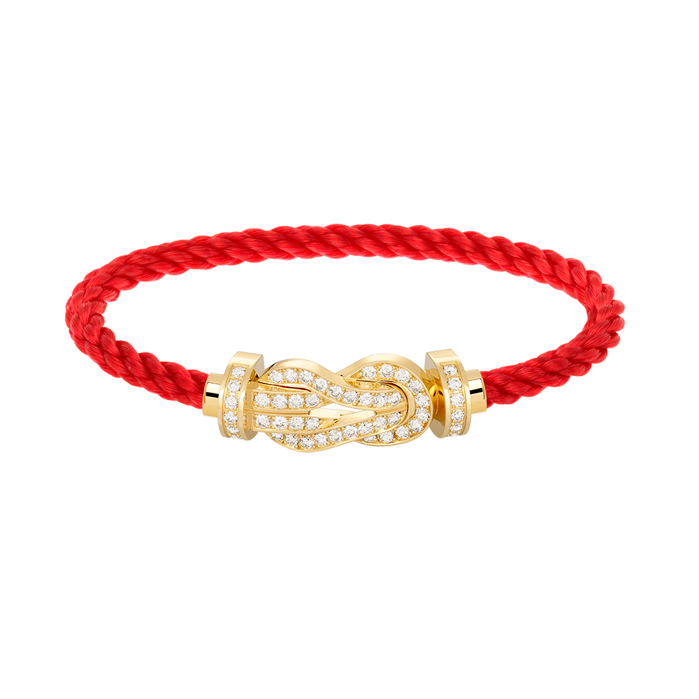 [Solara Jewelry]CHANCE LARGE 8 FIGURE BUCKLE FULLDIAMOND BRACELET GOLD
