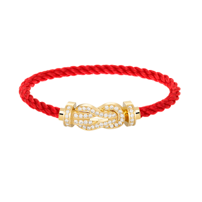 [Solara Jewelry]CHANCE LARGE 8 FIGURE BUCKLE FULLDIAMOND BRACELET GOLD