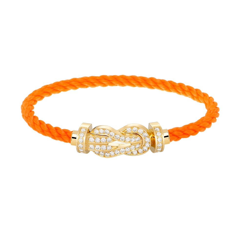 [Solara Jewelry]CHANCE LARGE 8 FIGURE BUCKLE FULLDIAMOND BRACELET GOLD