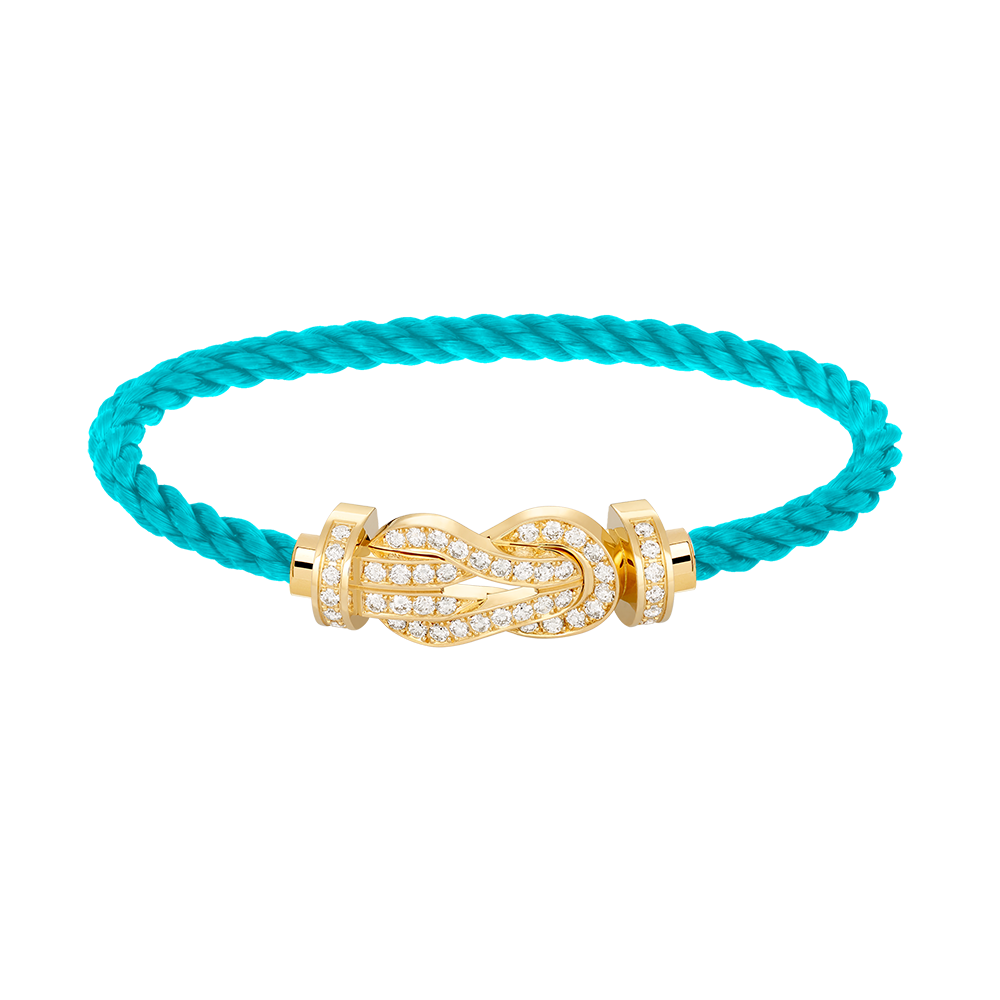 [Solara Jewelry]CHANCE LARGE 8 FIGURE BUCKLE FULLDIAMOND BRACELET GOLD