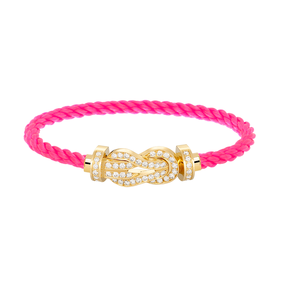 [Solara Jewelry]CHANCE LARGE 8 FIGURE BUCKLE FULLDIAMOND BRACELET GOLD