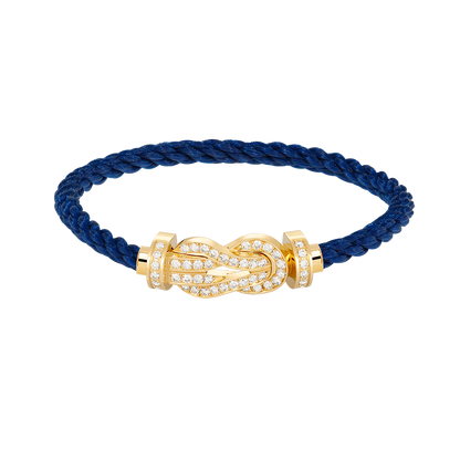 [Solara Jewelry]CHANCE LARGE 8 FIGURE BUCKLE FULLDIAMOND BRACELET GOLD