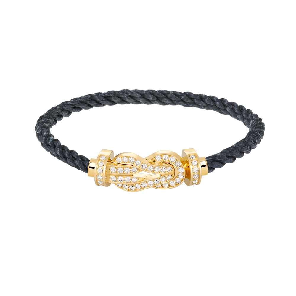 [Solara Jewelry]CHANCE LARGE 8 FIGURE BUCKLE FULLDIAMOND BRACELET GOLD