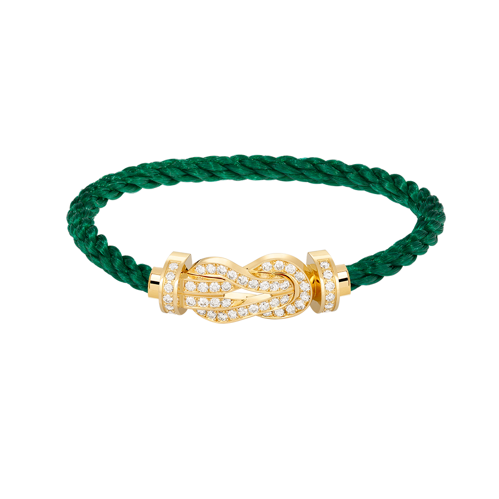 [Solara Jewelry]CHANCE LARGE 8 FIGURE BUCKLE FULLDIAMOND BRACELET GOLD