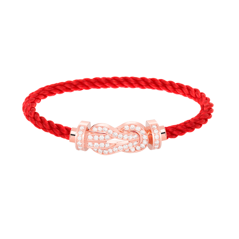 [Solara Jewelry]CHANCE LARGE 8 FIGURE BUCKLE FULL DIAMOND BRACELET ROSE GOLD