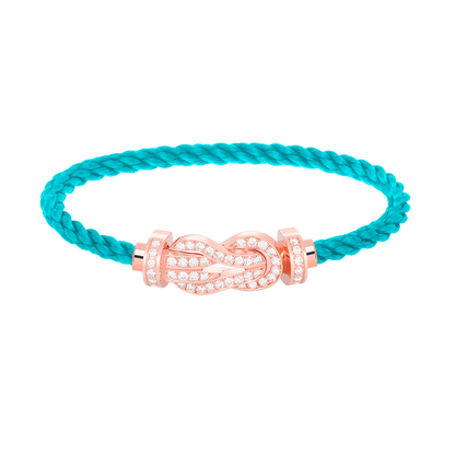 [Solara Jewelry]CHANCE LARGE 8 FIGURE BUCKLE FULL DIAMOND BRACELET ROSE GOLD