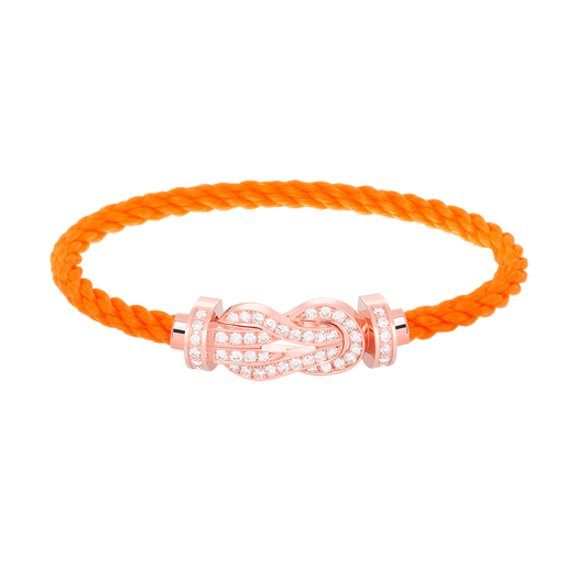 [Solara Jewelry]CHANCE LARGE 8 FIGURE BUCKLE FULL DIAMOND BRACELET ROSE GOLD