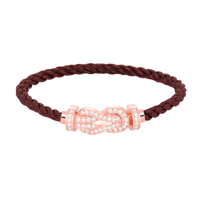 [Solara Jewelry]CHANCE LARGE 8 FIGURE BUCKLE FULL DIAMOND BRACELET ROSE GOLD