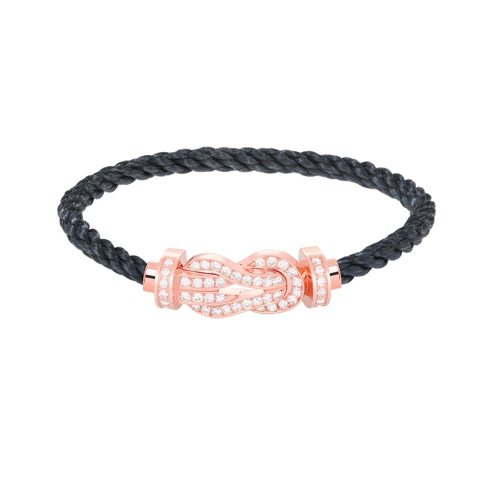 [Solara Jewelry]CHANCE LARGE 8 FIGURE BUCKLE FULL DIAMOND BRACELET ROSE GOLD