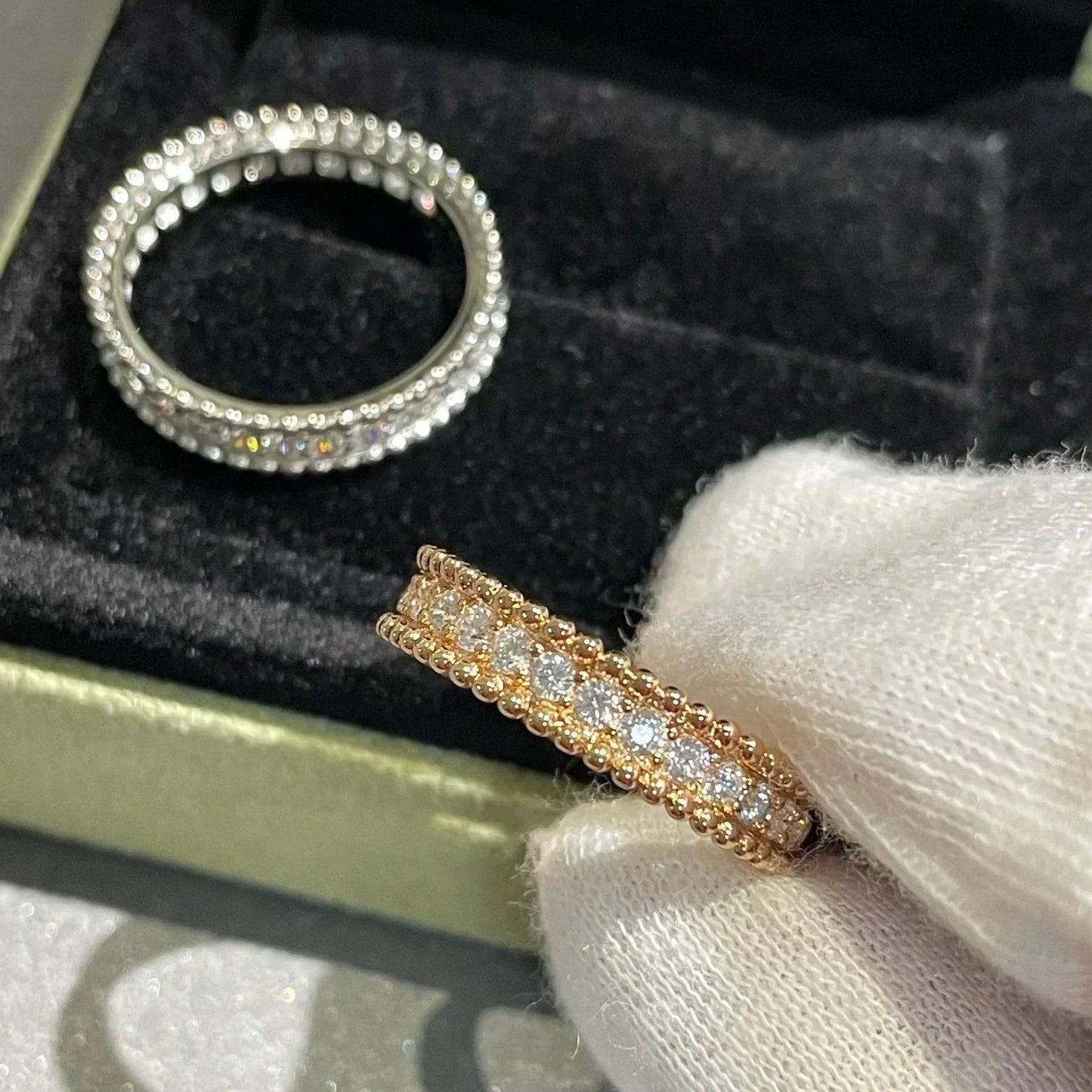 [Solara Jewelry]PERLEE DIAMOND SILVER RING