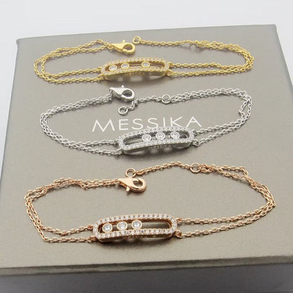 [Solara jewelry] Move Classique pavé bracelet