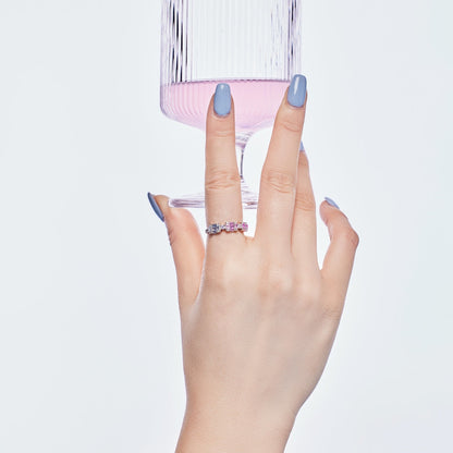 [Solara Jewelry]Unique Colorful Emerald Cut Party Ring
