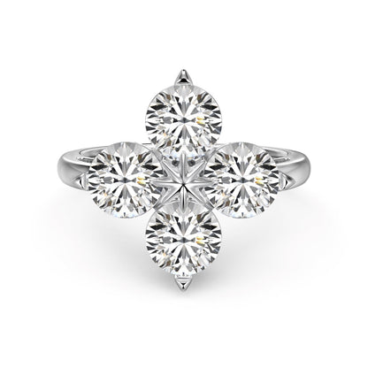 [Solara Jewelry]Four-Leaf Clover Eight-Pointed Star Ring