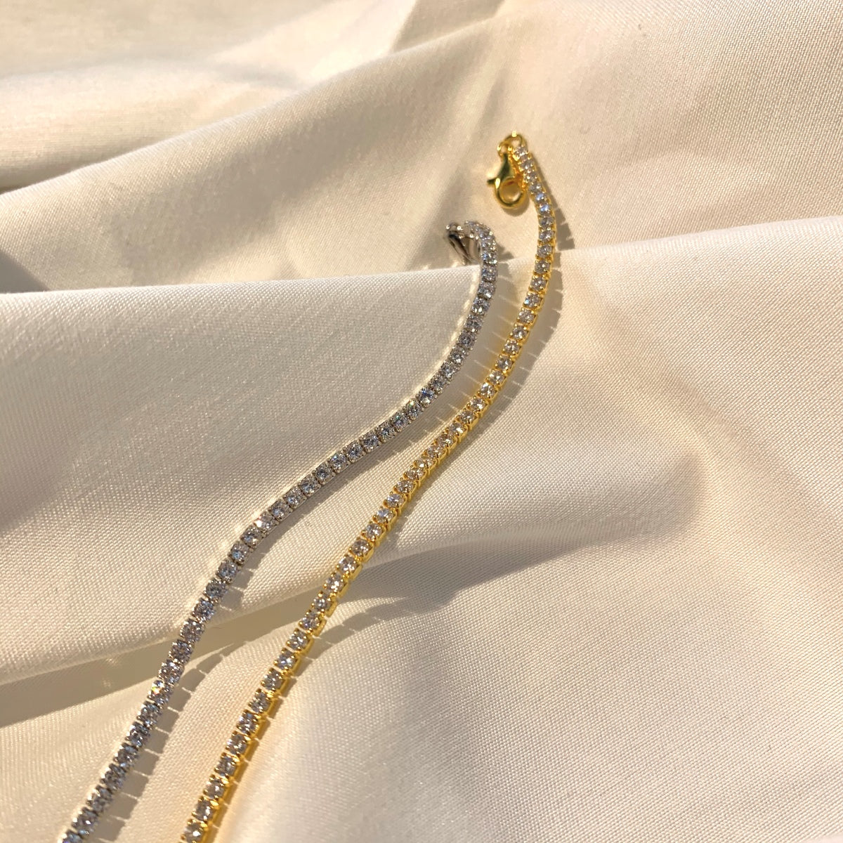 [Solara Jewelry]Radiant Shinning Princess Cut Tennis Bracelet