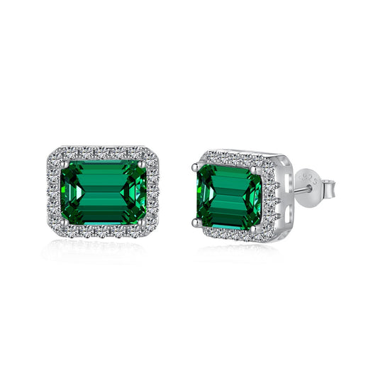 [Solara Jewelrys ]Luxurious Dainty Emerald Cut Banquet Earrings