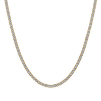 [Solara Jewelry]Delicate Round Shape Tennis Necklace