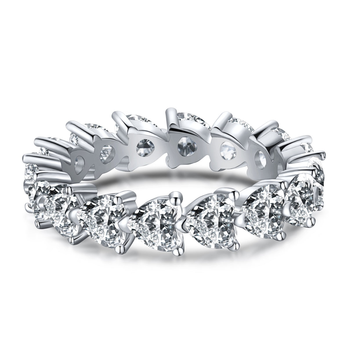 [Solara Jewelrys ]0.25 Carat Radiant Romance Heart Cut Lover Ring