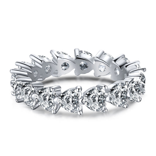 [Solara Jewelrys ]0.25 Carat Radiant Romance Heart Cut Lover Ring