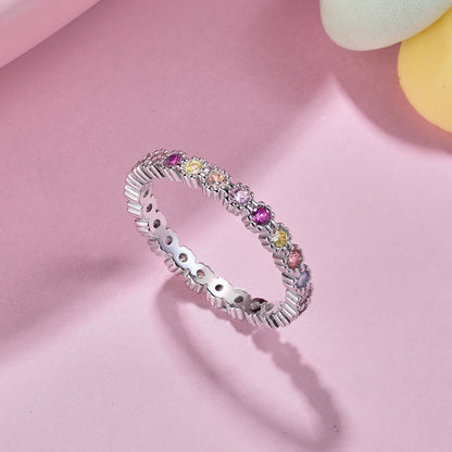 [Solara Jewelry]Exquisite Colorful Round Cut Party Ring