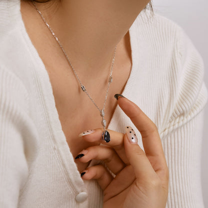 [Solara Jewelry]Dazzling Pear Cut Necklace