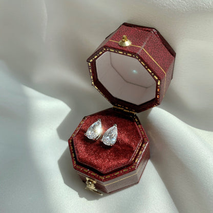 [Solara Jewelry]Ornate Water Drop Shape Earrings