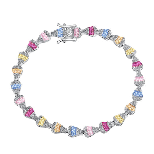 [Solara Jewelrys ]Radiant Water Drop Shape Daily Bracelet