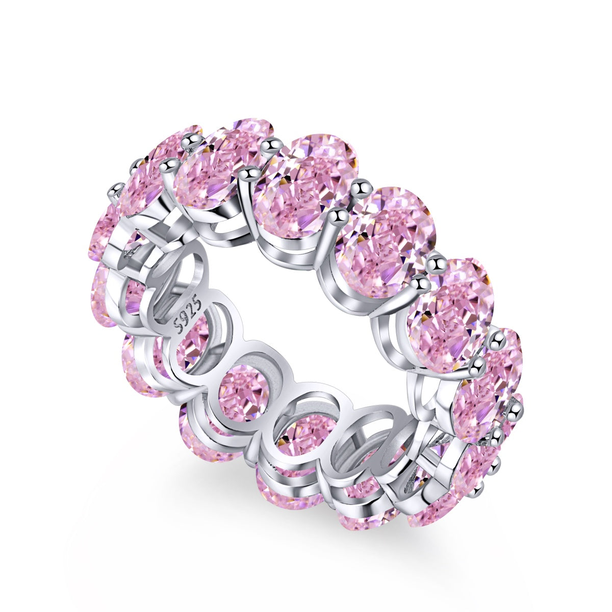 [Solara Jewelry]Dainty Elongated Cushion Cut Tennis Ring