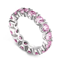 [Solara Jewelry]Eternity Round Cut Tennis Ring