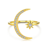 [Solara Jewelry]Eternity Moon & Star Ring