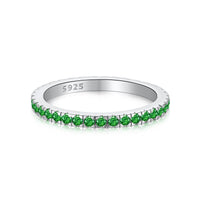 [Solara Jewelry]Delicate Sparkling Round Cut Daily Ring
