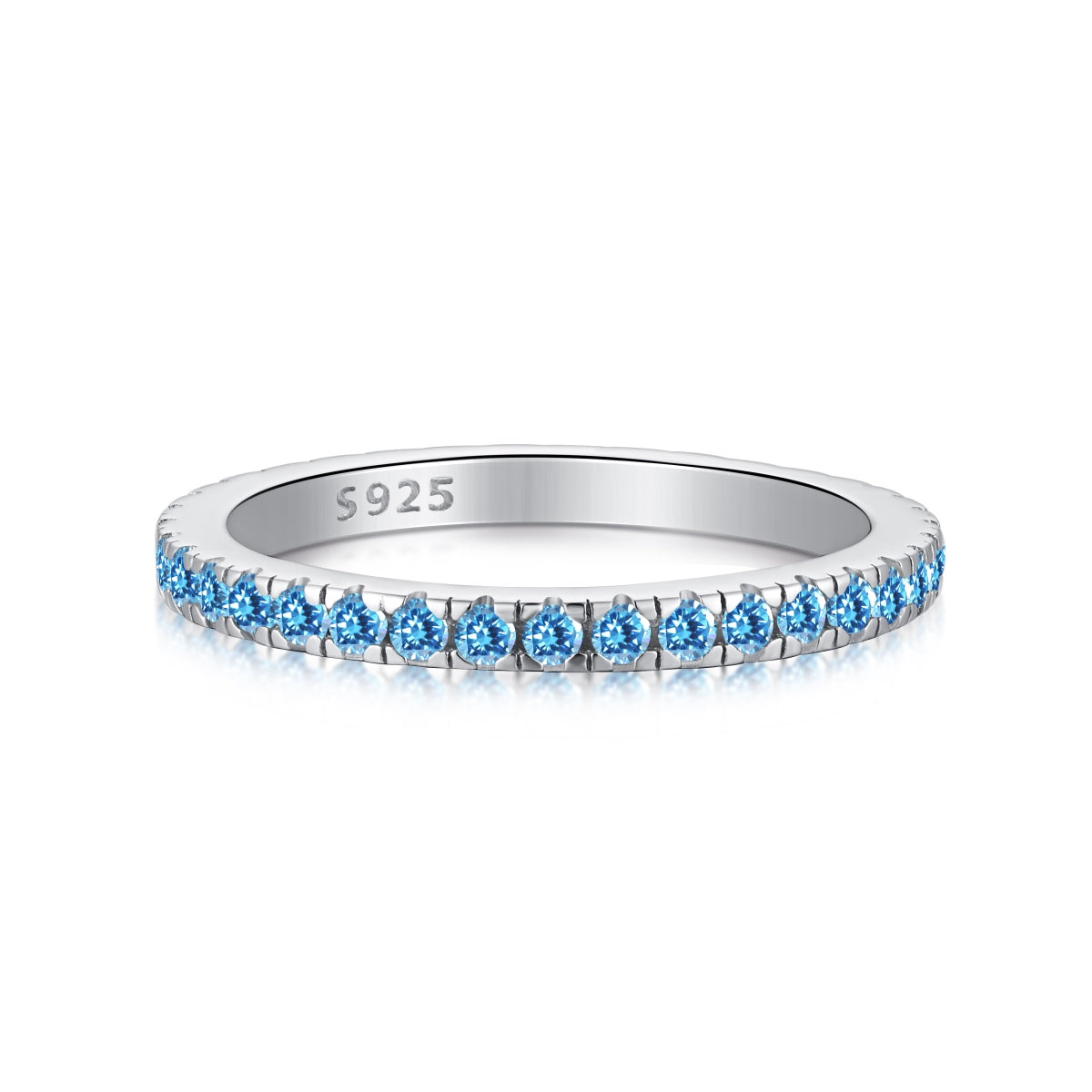 [Solara Jewelry]Delicate Sparkling Round Cut Daily Ring