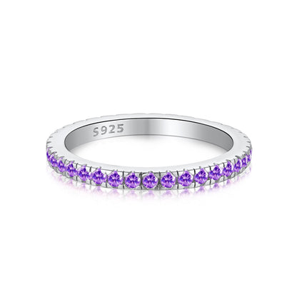 [Solara Jewelry]Delicate Sparkling Round Cut Daily Ring