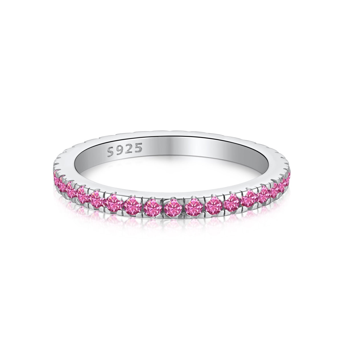 [Solara Jewelry]Delicate Sparkling Round Cut Daily Ring
