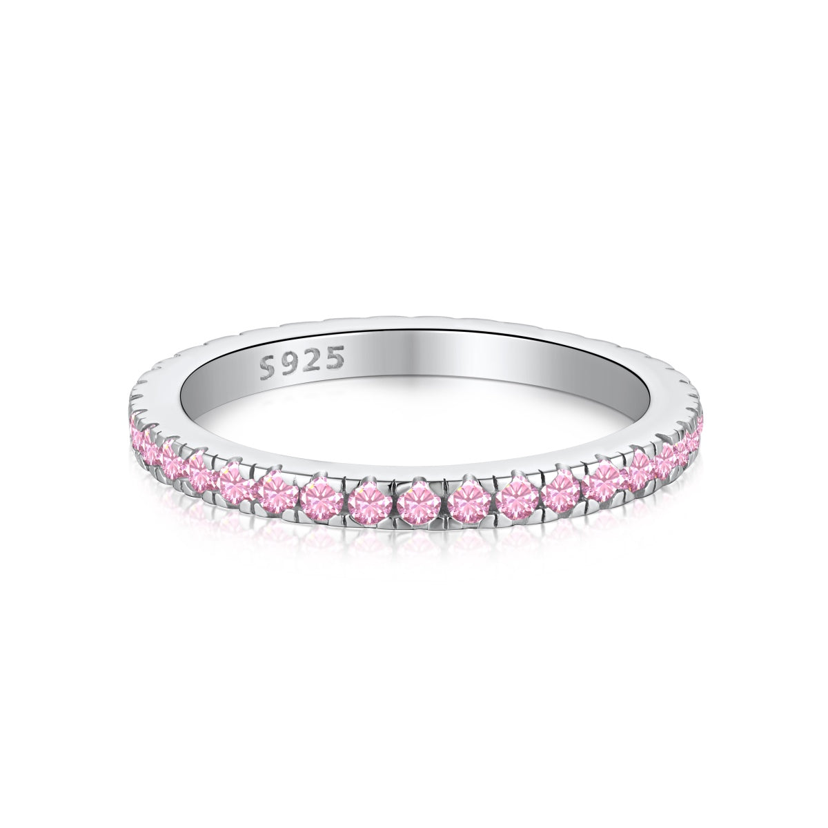 [Solara Jewelry]Delicate Sparkling Round Cut Daily Ring