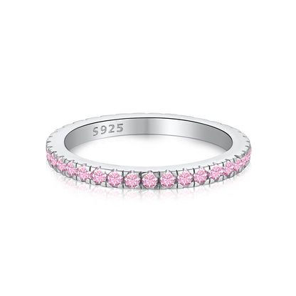 [Solara Jewelry]Delicate Sparkling Round Cut Daily Ring