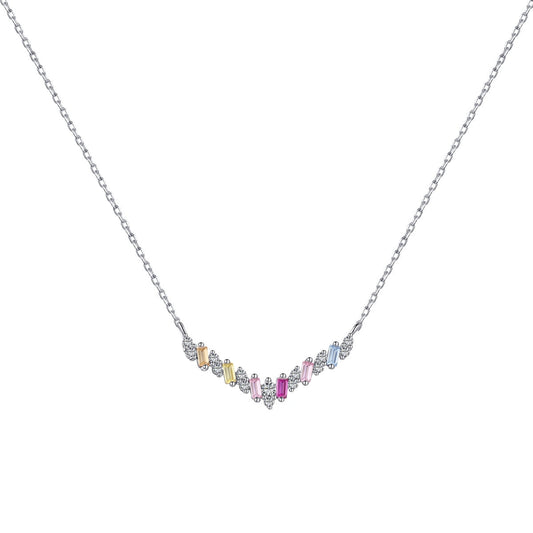 [Solara Jewelrys ]Dazzling Rainbow Necklace