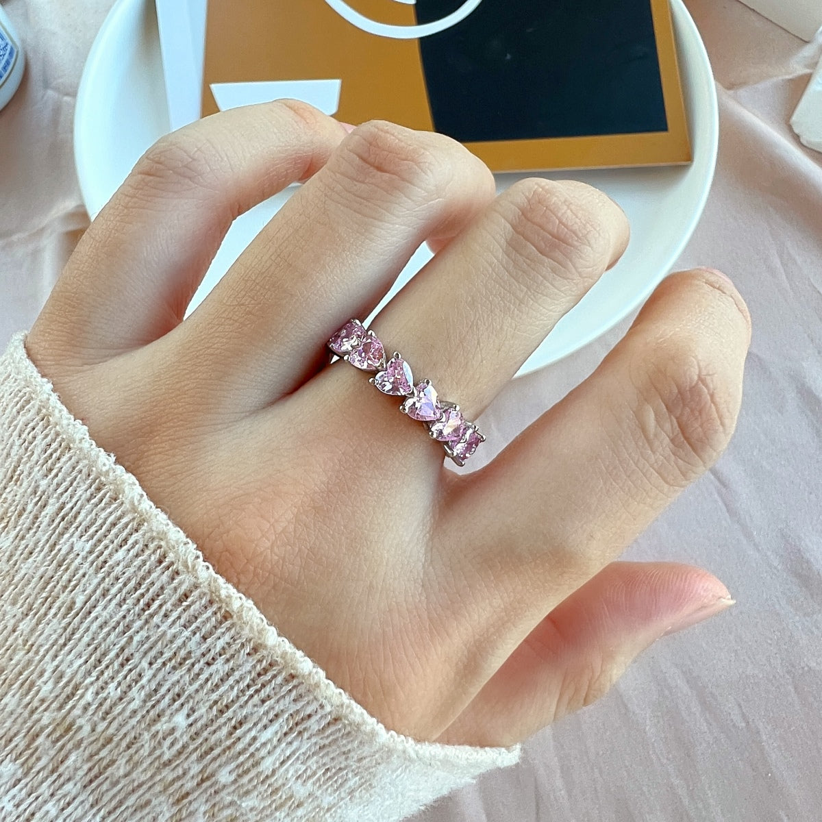[Solara Jewelrys ]0.25 Carat Radiant Romance Heart Cut Lover Ring