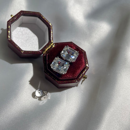 [Solara Jewelry]Dazzling Square Shape Earrings