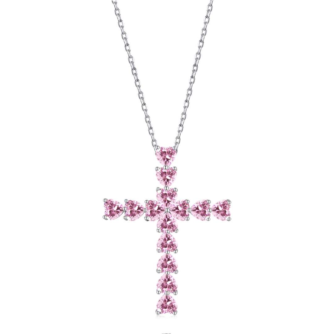 [Solara Jewelry]Radiant Cross Shape Necklace