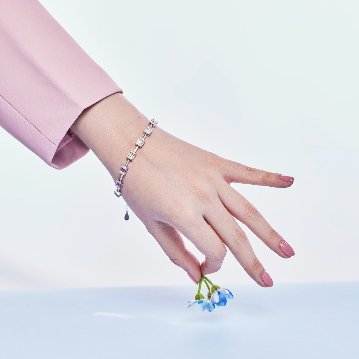[Solara Jewelry]Dainty Charming Emerald Cut Daily Bracelet