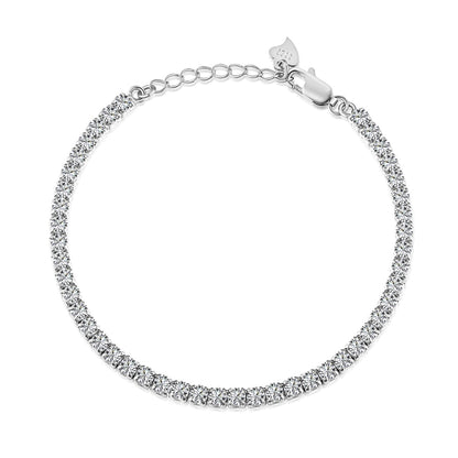 [Solara Jewelry]Sparkling Round Cut Daily Bracelet
