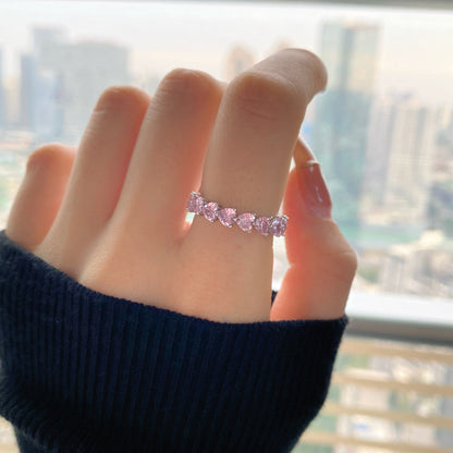 [Solara Jewelrys ]0.25 Carat Radiant Romance Heart Cut Lover Ring