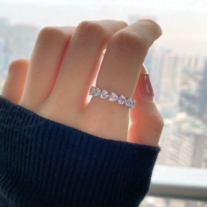 [Solara Jewelrys ]0.25 Carat Radiant Romance Heart Cut Lover Ring