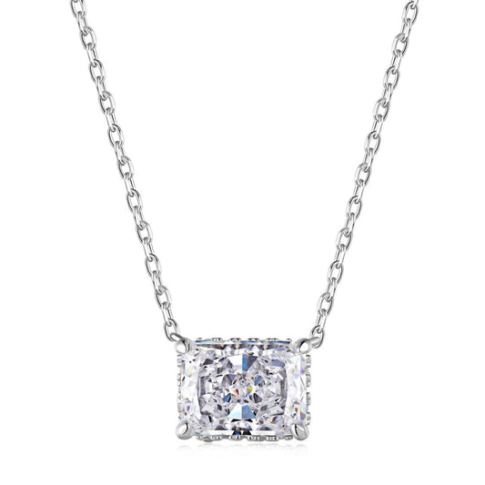 [Solara Jewelry]Luxurious Square Shape Colorful Necalack