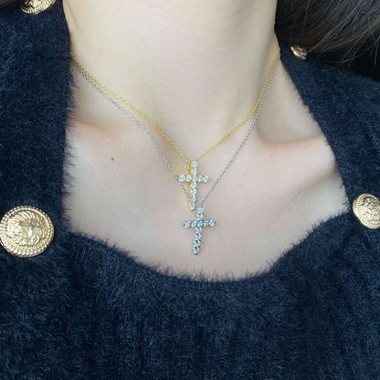 [Solara Jewelry]Unique Cross Shape Necklace