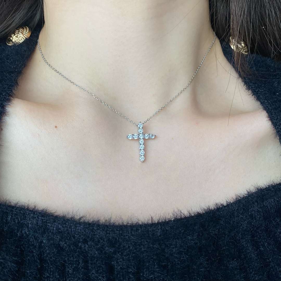 [Solara Jewelry]Unique Cross Shape Necklace
